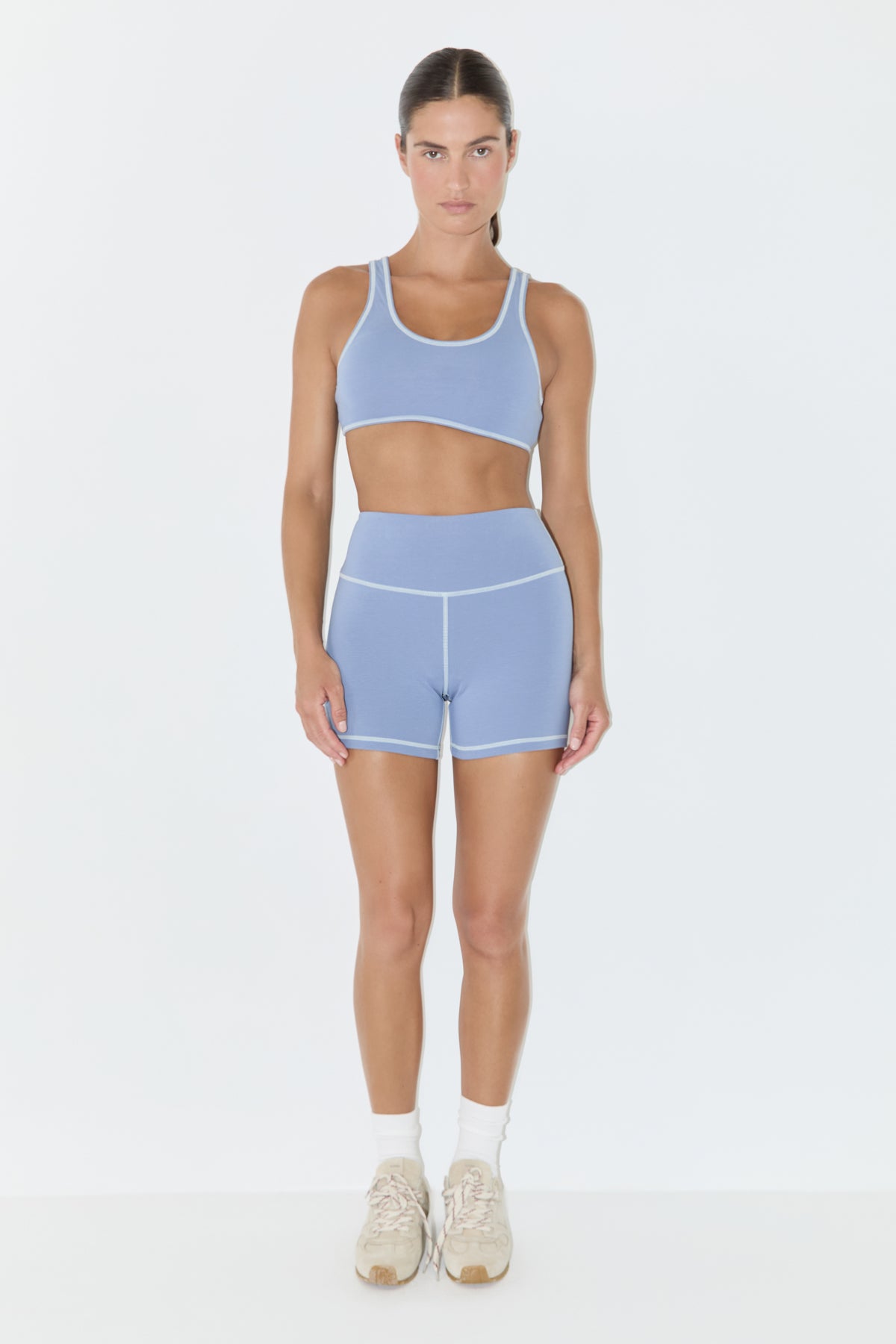 4 Inch Bike Short - Denim Blue