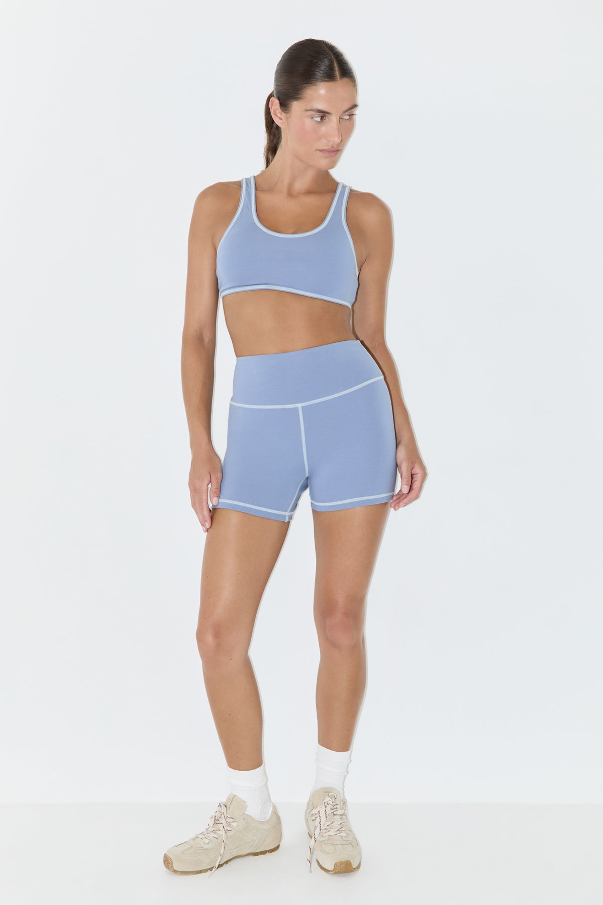 4 Inch Bike Short - Denim Blue