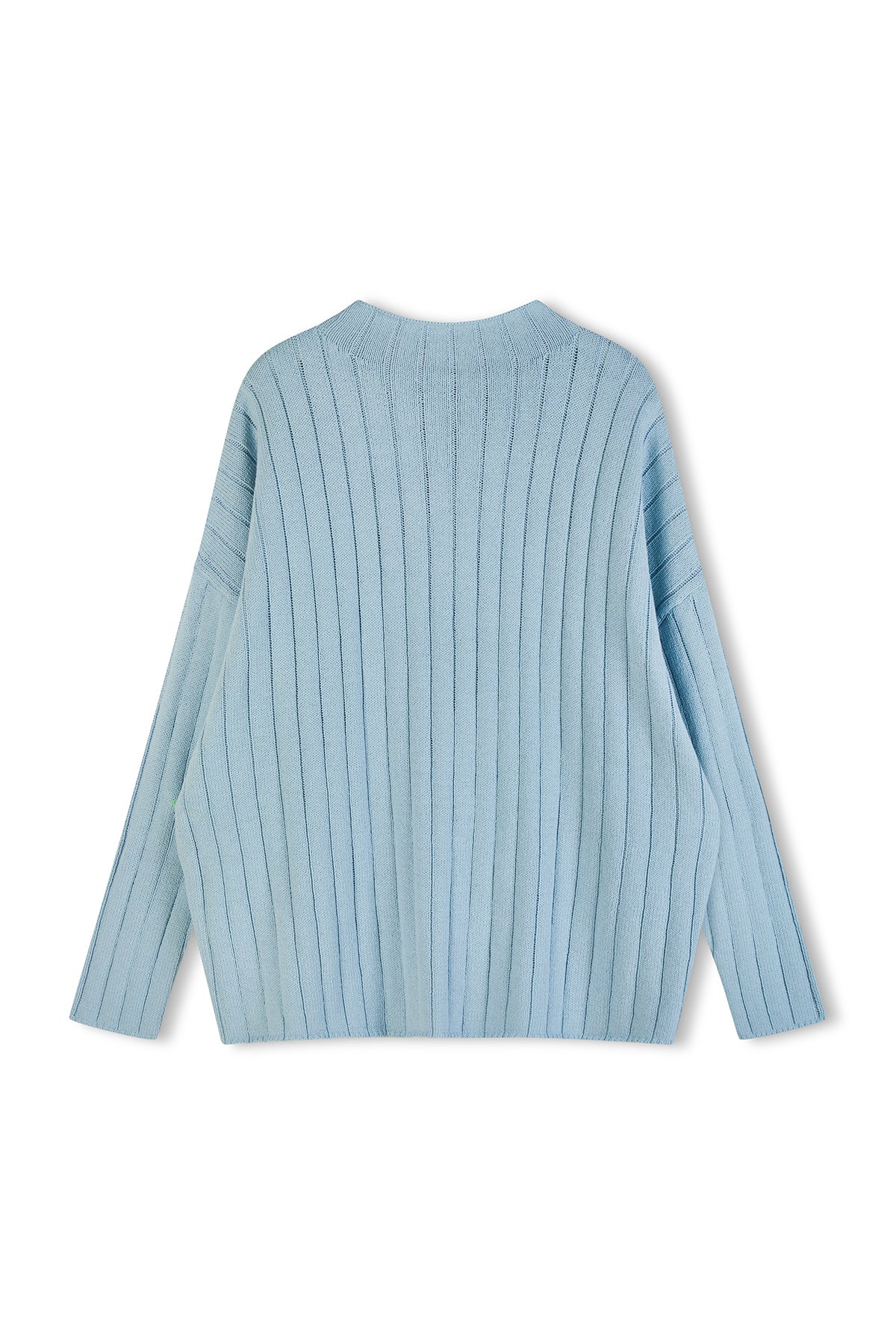 Rib Knit Jumper - Light Blue