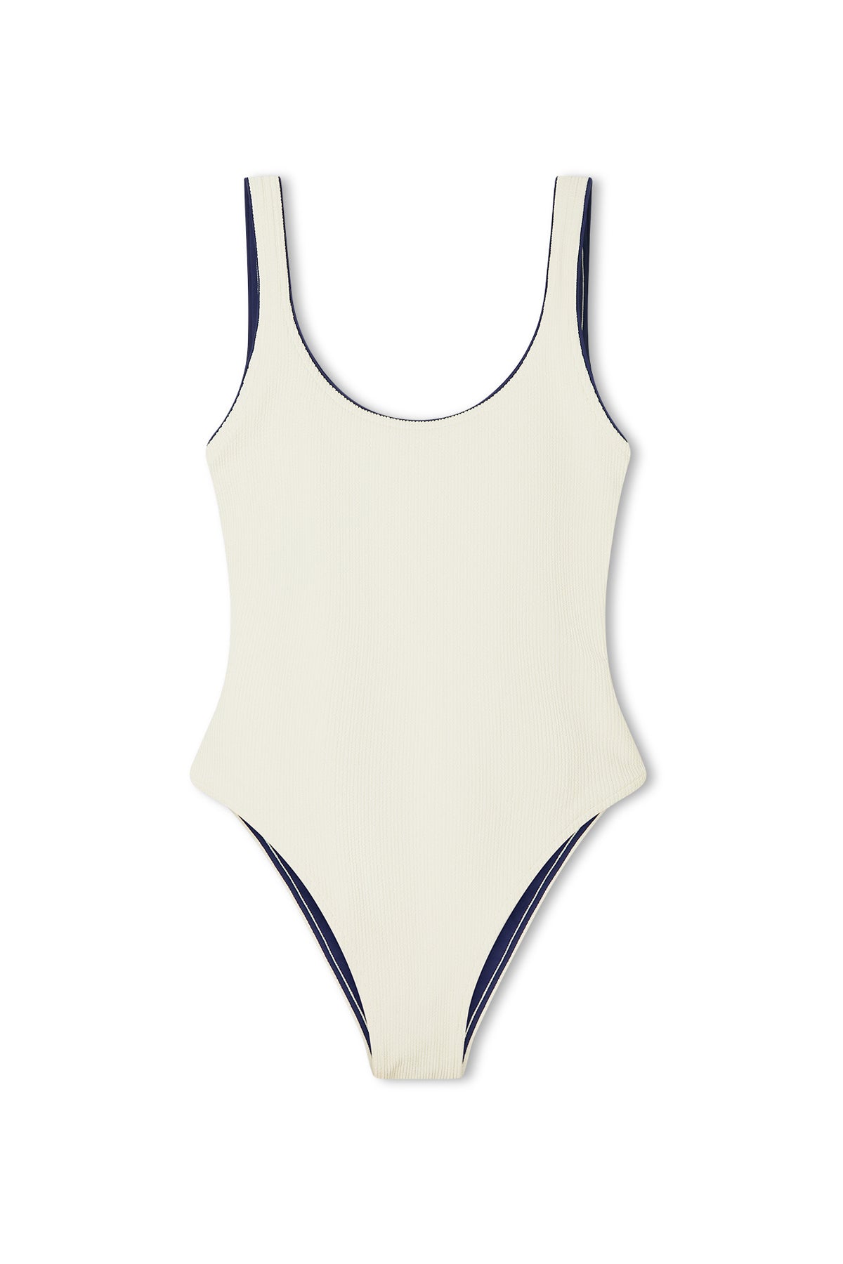 Crinkle Scoop One Piece - Coconut