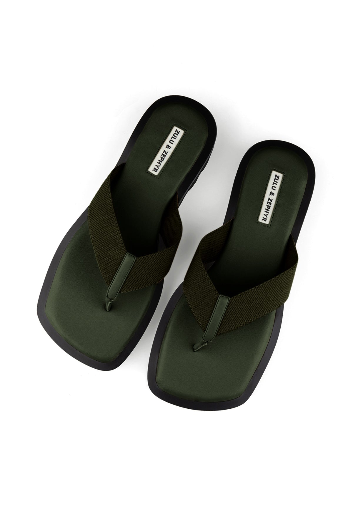 Zulu & Zephyr Thong - Forest Green