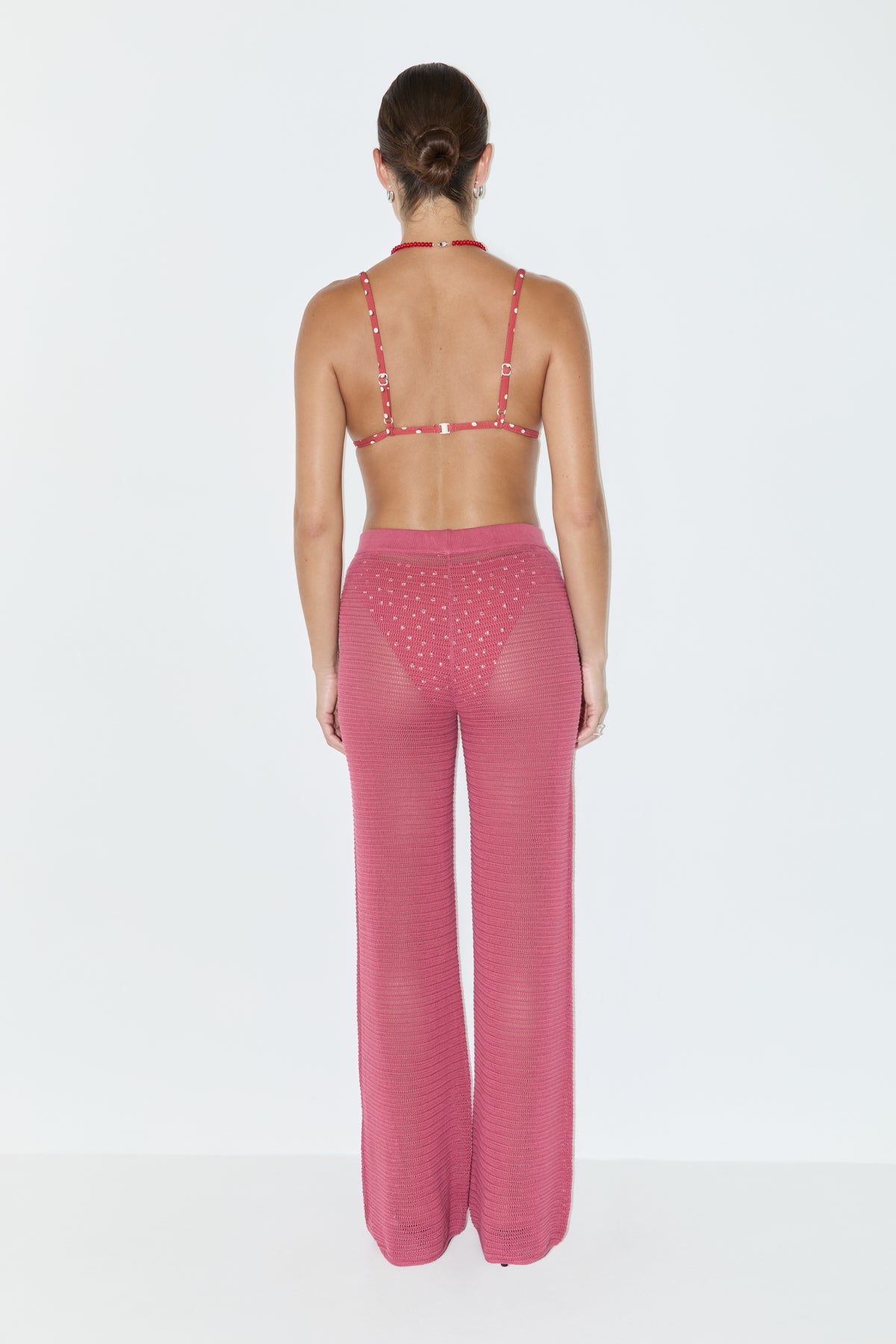 Cotton Knit Pant - Berry