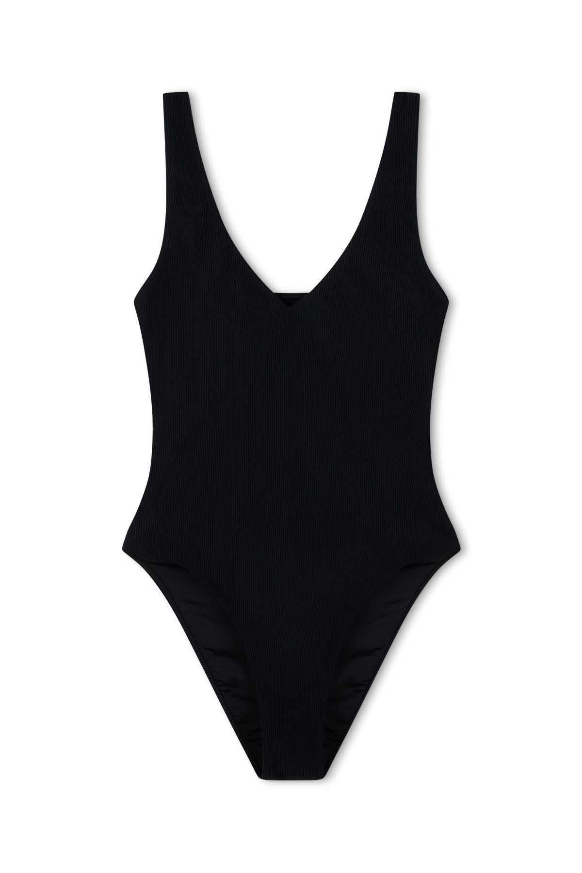 Signature Stripe Bikini One Piece - Black