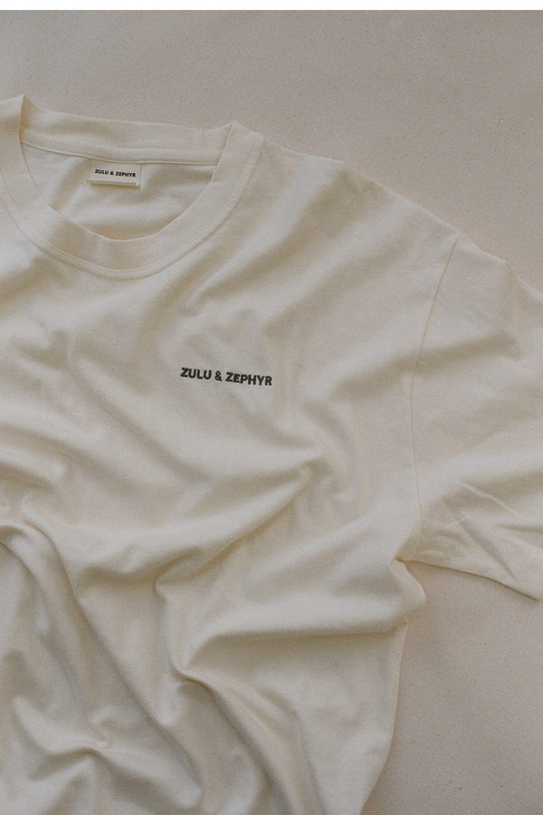 Zulu & Zephyr Logo Tee - Warm White