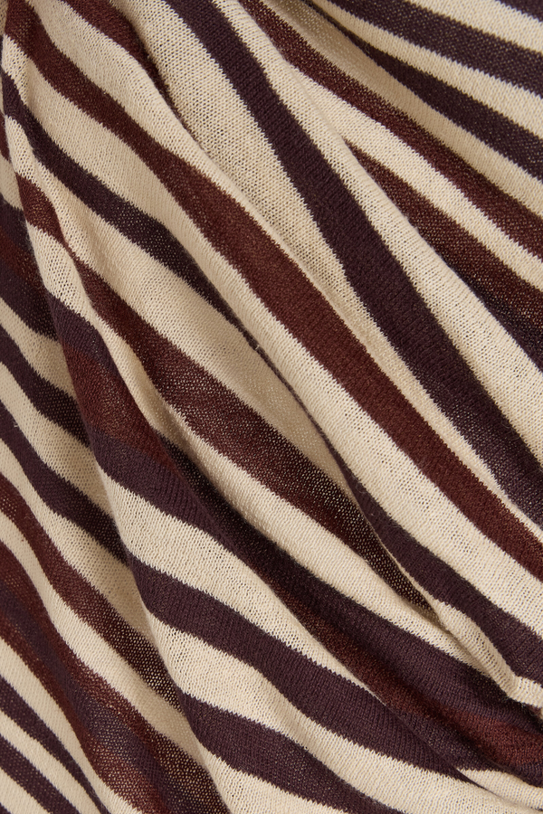 Knit Skirt - Chocolate Stripe