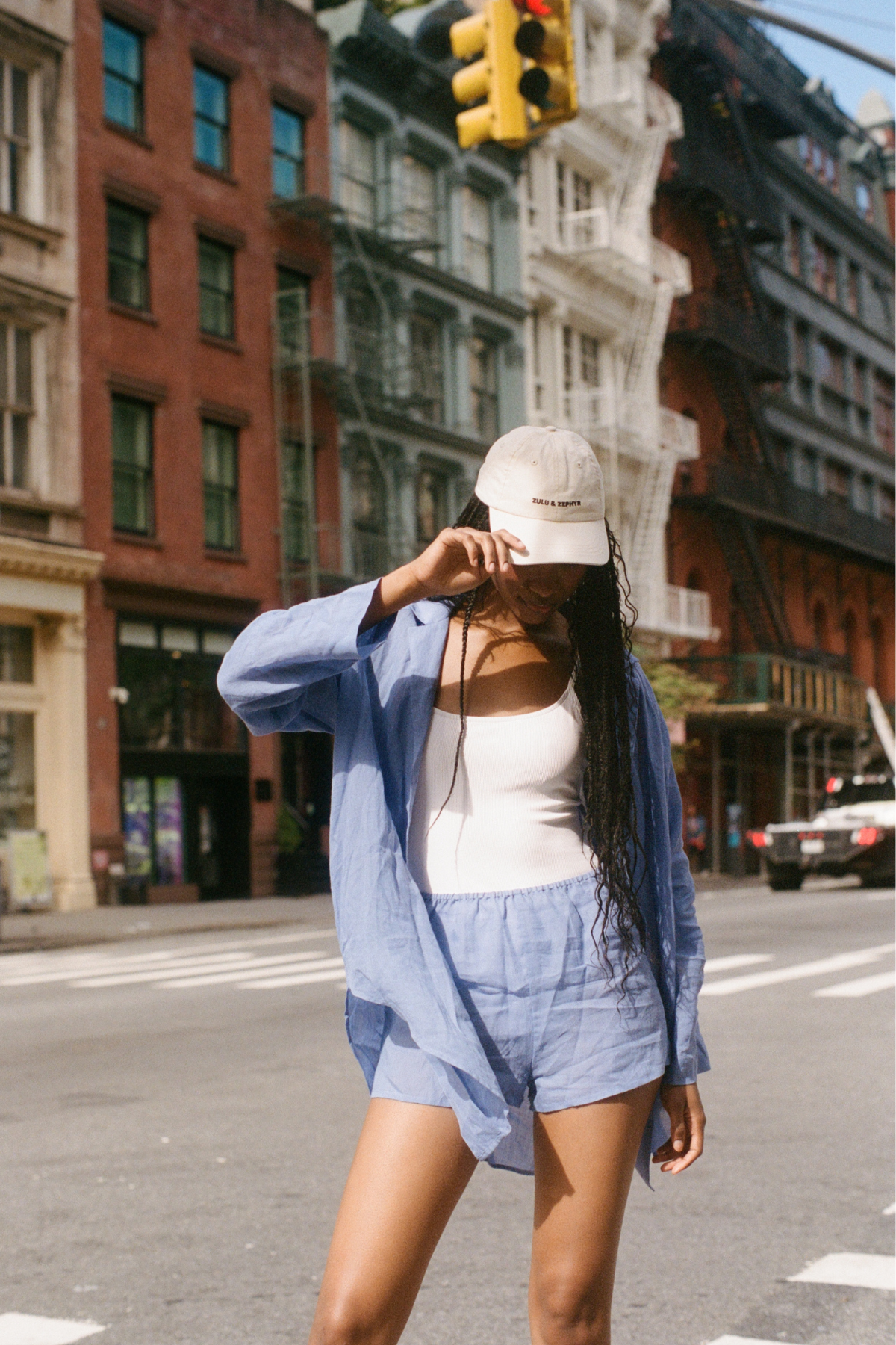 Signature Ramie Short - Sky