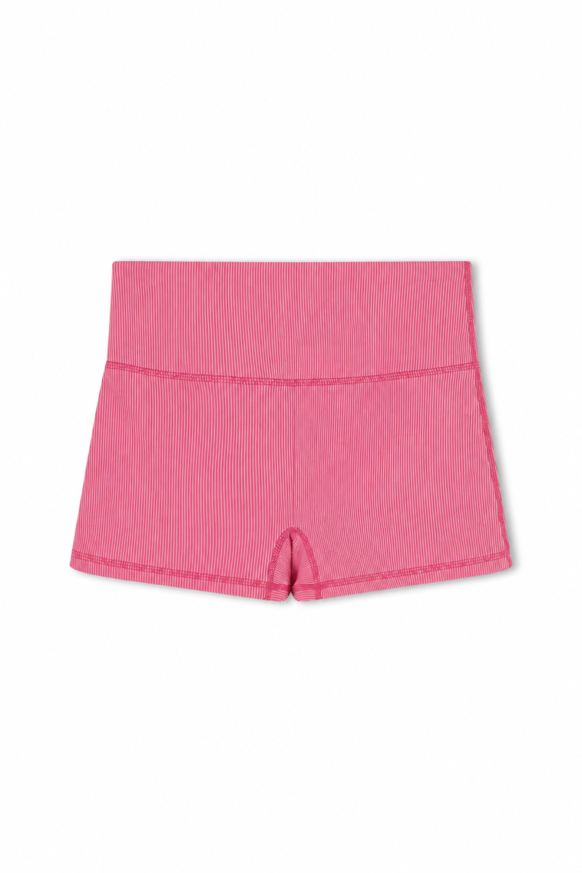 Mini Stripe Rib Boy Short - Shell Pink