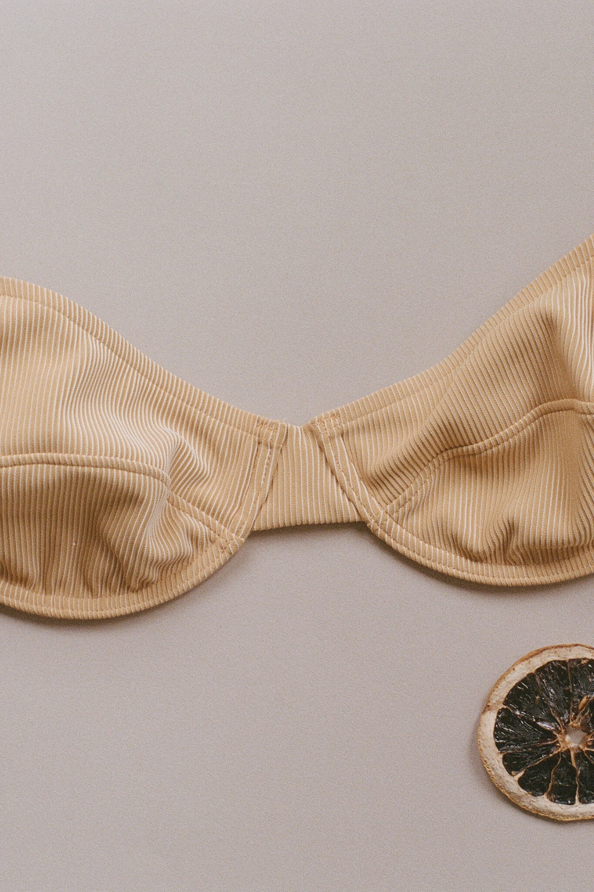 Signature Stripe Balconette Bra Cup Top - Marigold