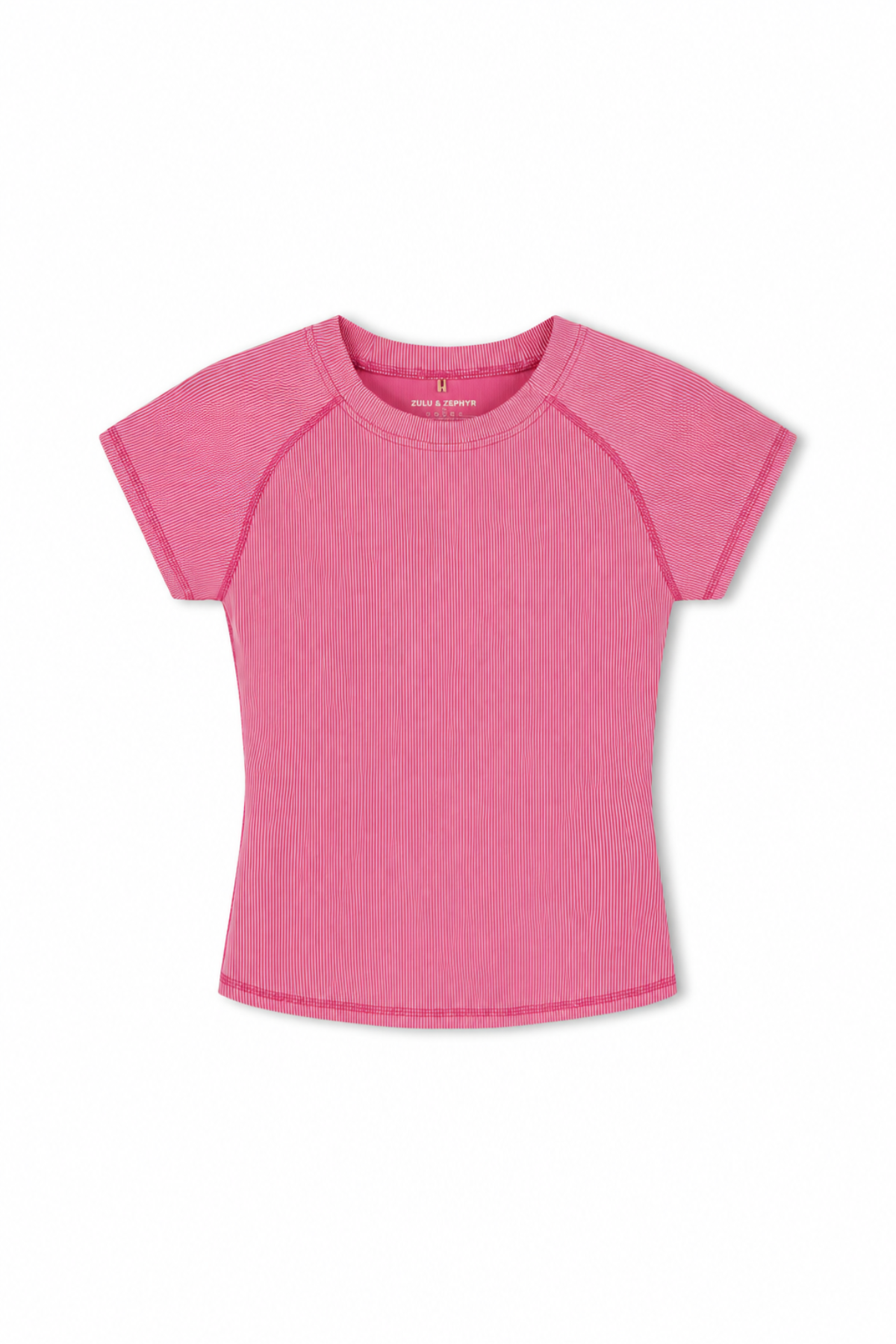 Mini Stripe Short Sleeve Rashie - Shell Pink