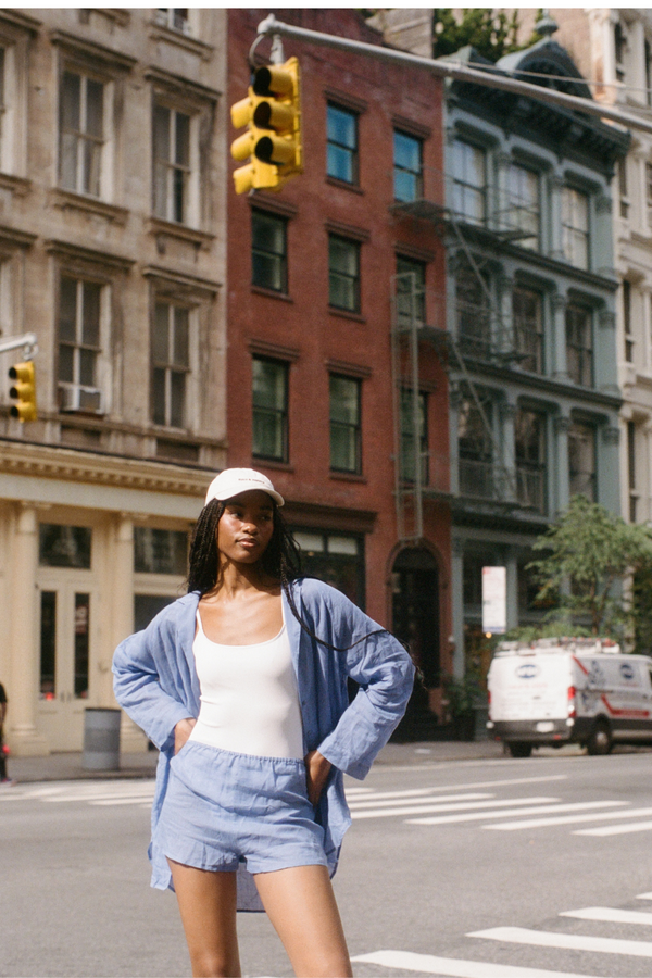 Signature Ramie Shirt - Sky