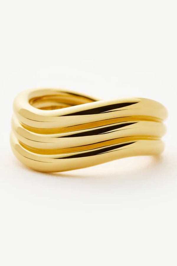 Savi Signature Triple Ring - Gold