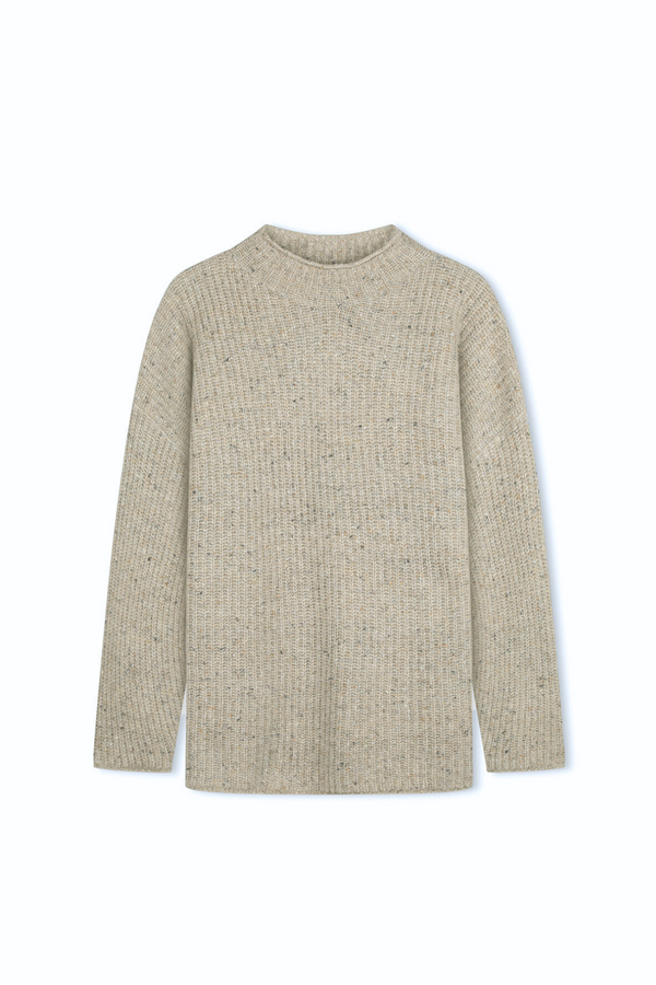 Oat Marle Merino Wool Blend Knit Jumper