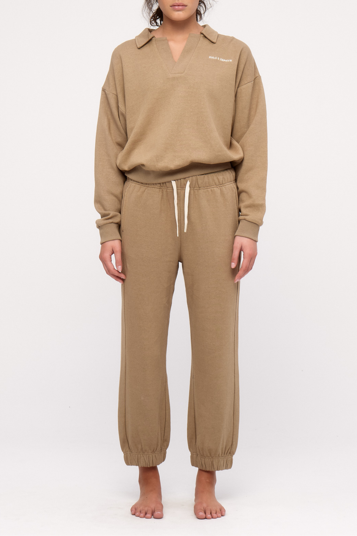 Cuffed Sport Sweatpant - Olive