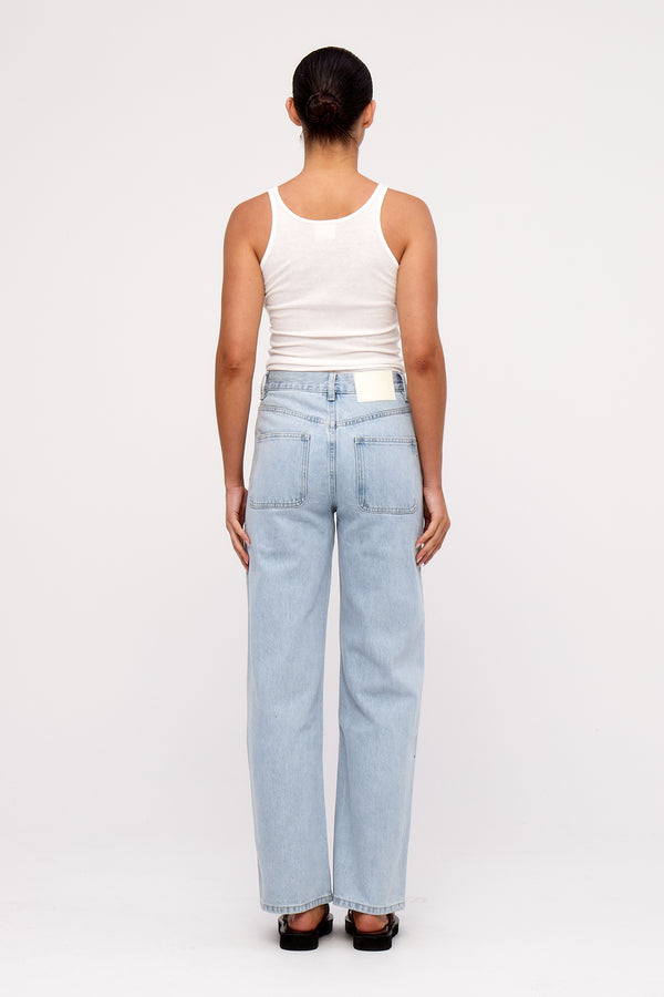 Mid Rise Jean - Light Wash