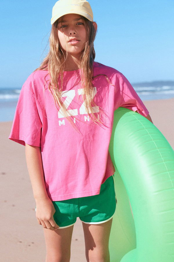ZZ Mini T Shirt - Shell Pink