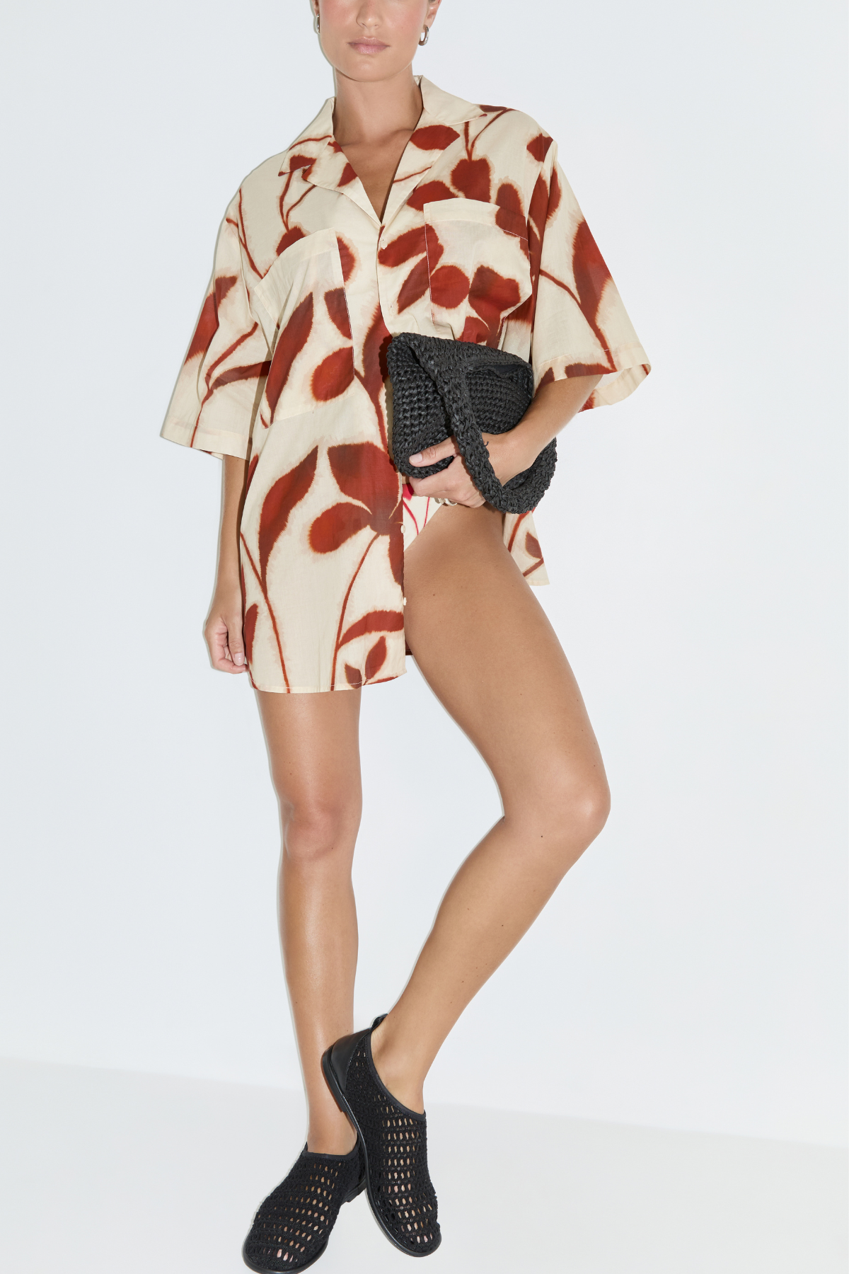 Cotton Shirt - Ruby Floral