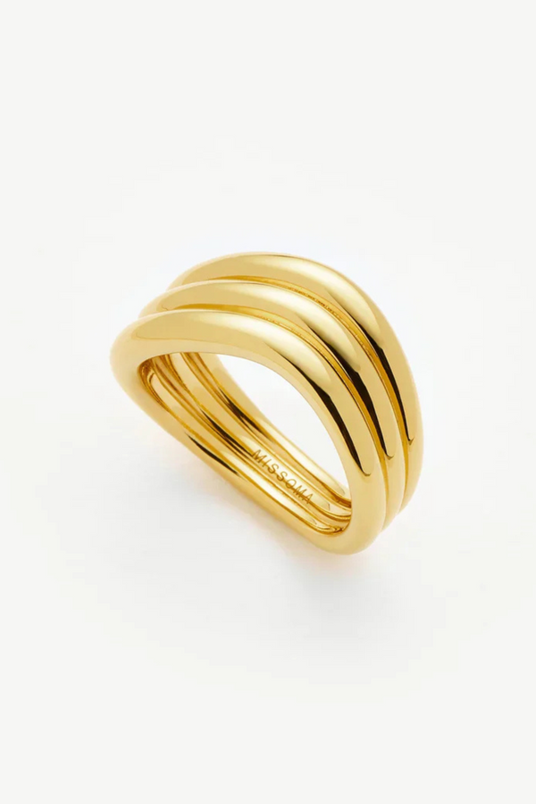 Savi Signature Triple Ring - Gold