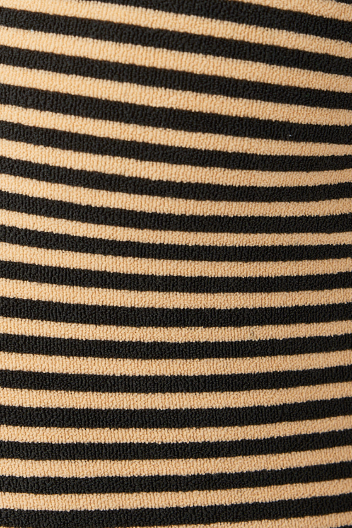Towelling Simple One Piece - Black Stripe