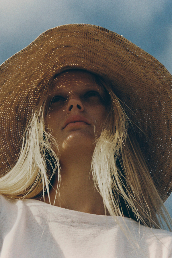 Raffia Western Hat - Natural