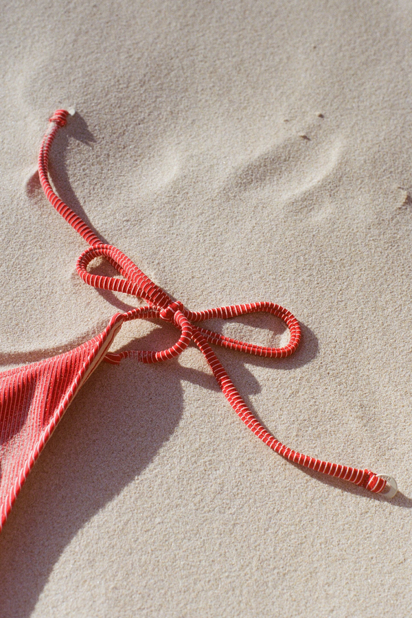 Signature Stripe Tie Brief - Chilli Red