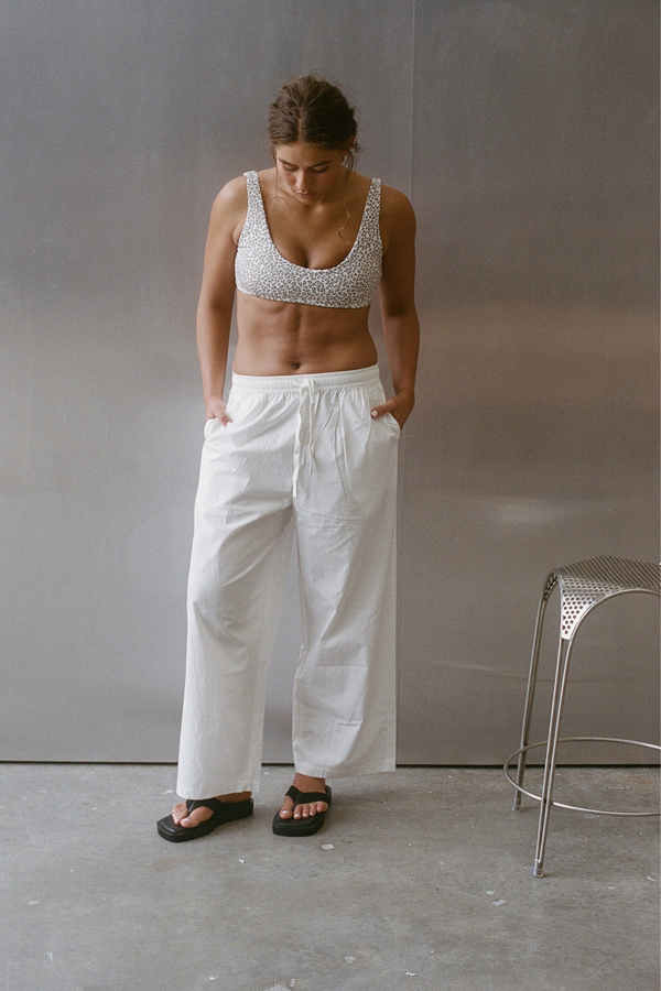 Micro Leopard Crop Bralette