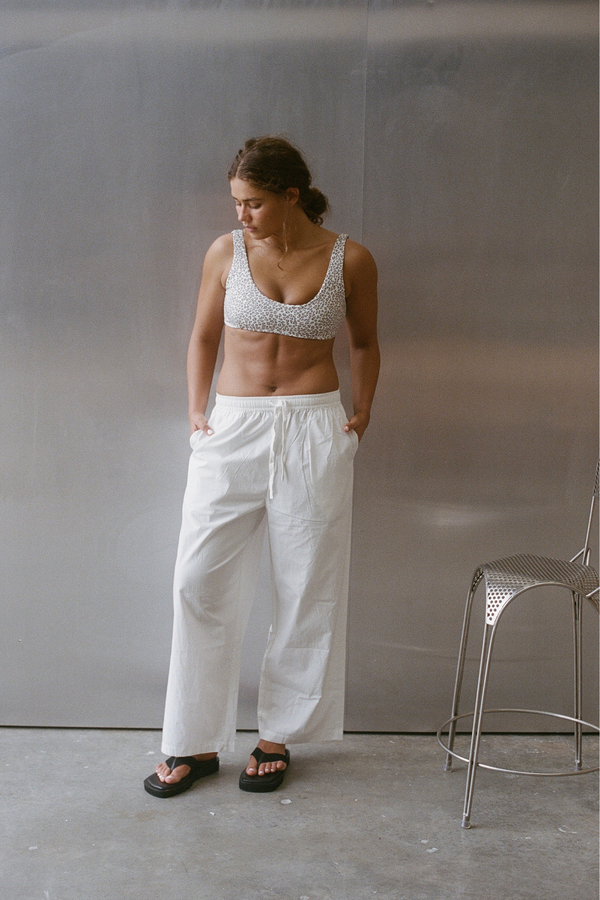 Micro Leopard Crop Bralette