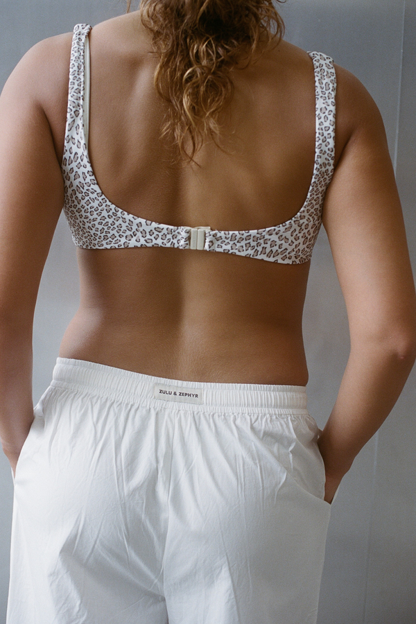 Micro Leopard Crop Bralette