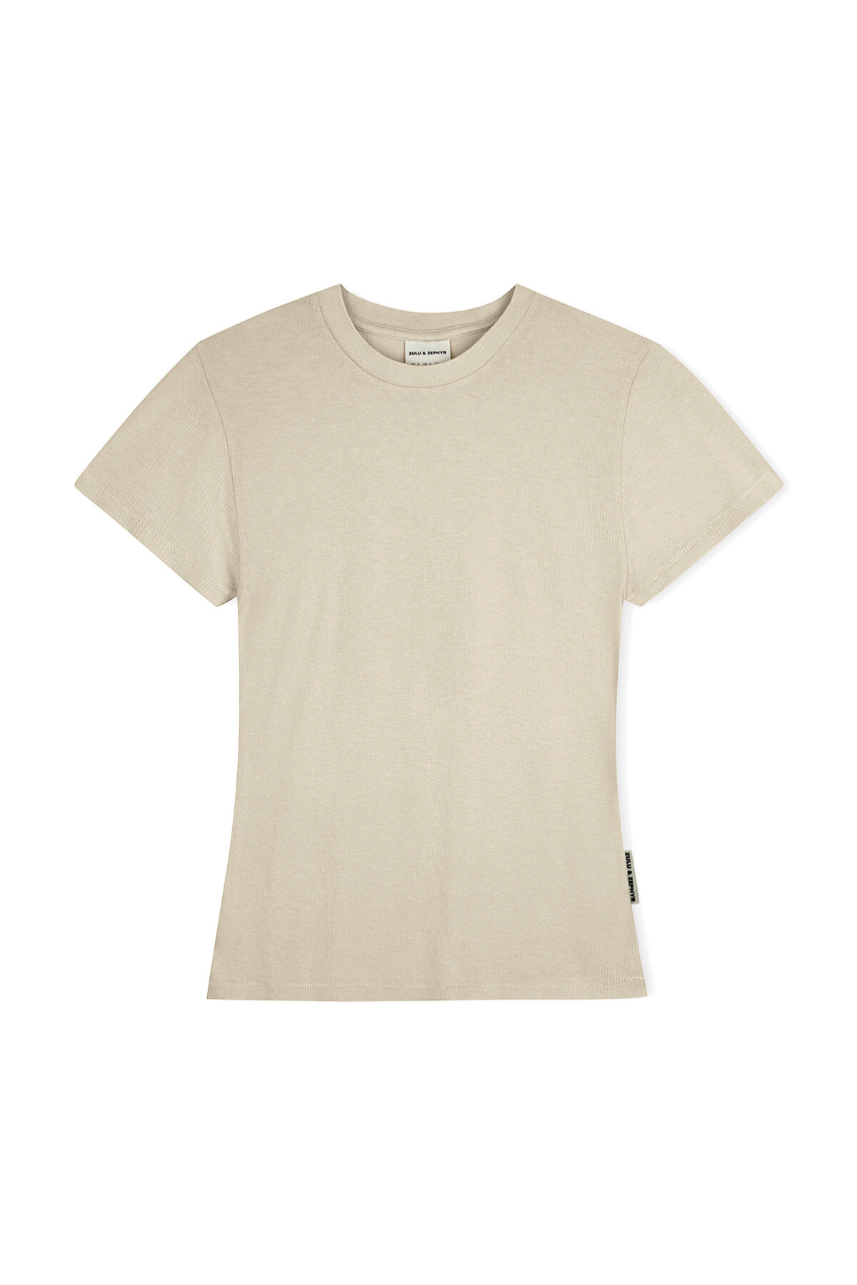 Rib Hemp Jersey T-Shirt - Husk