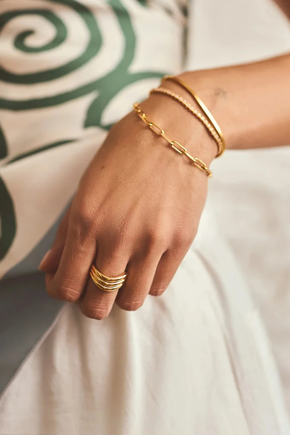 Savi Signature Triple Ring - Silver