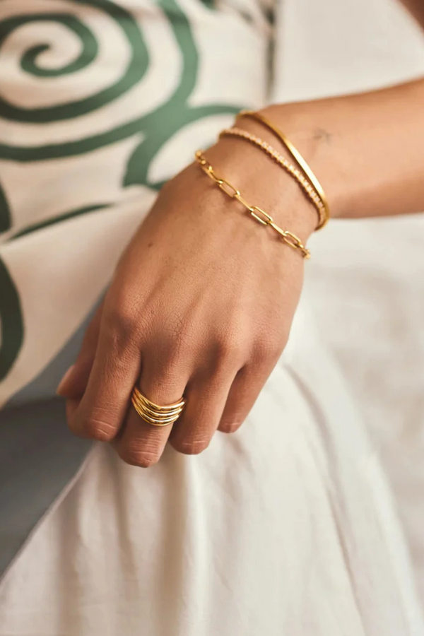 Savi Signature Triple Ring - Silver