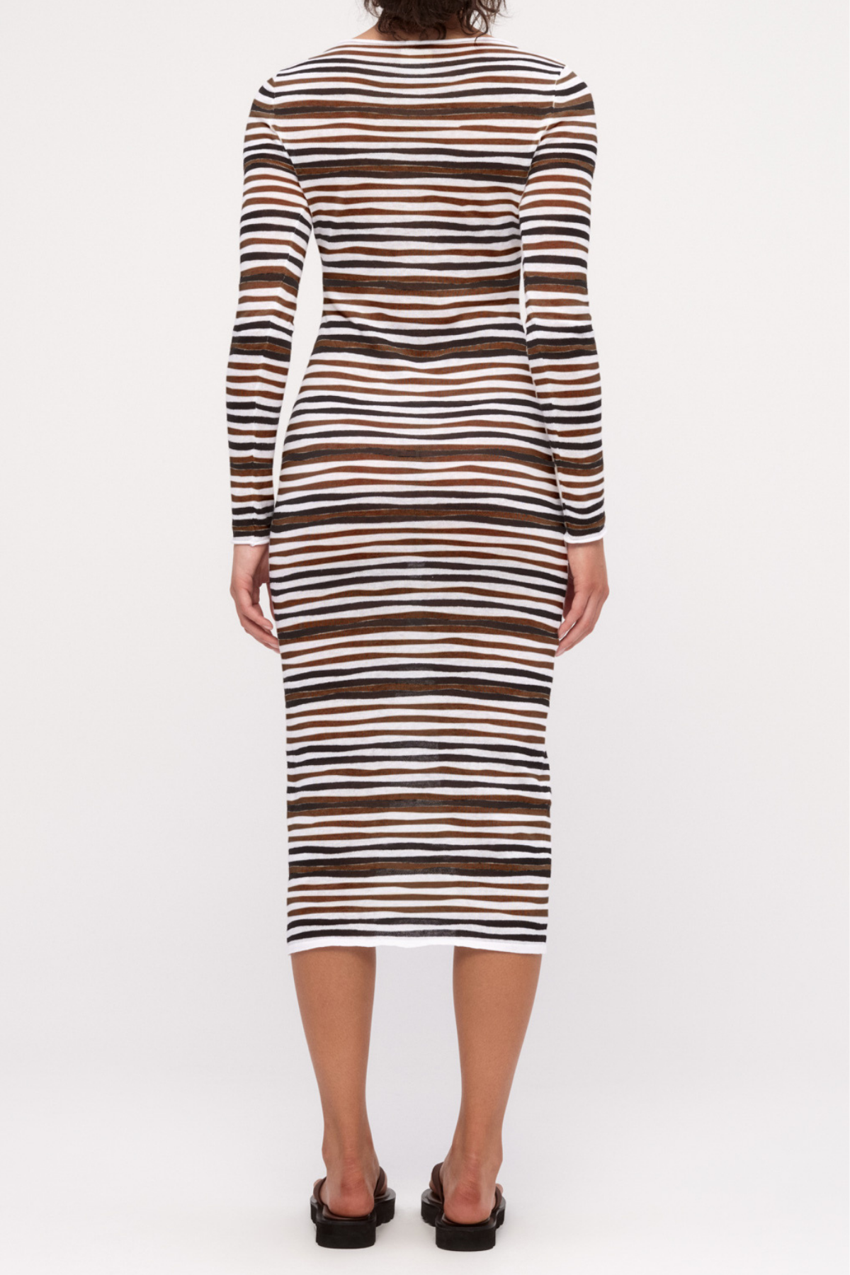 Knit Dress - Black Stripe