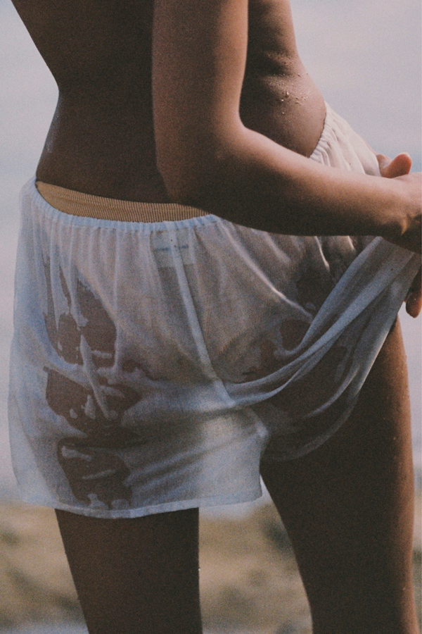 Signature Ramie Short - White