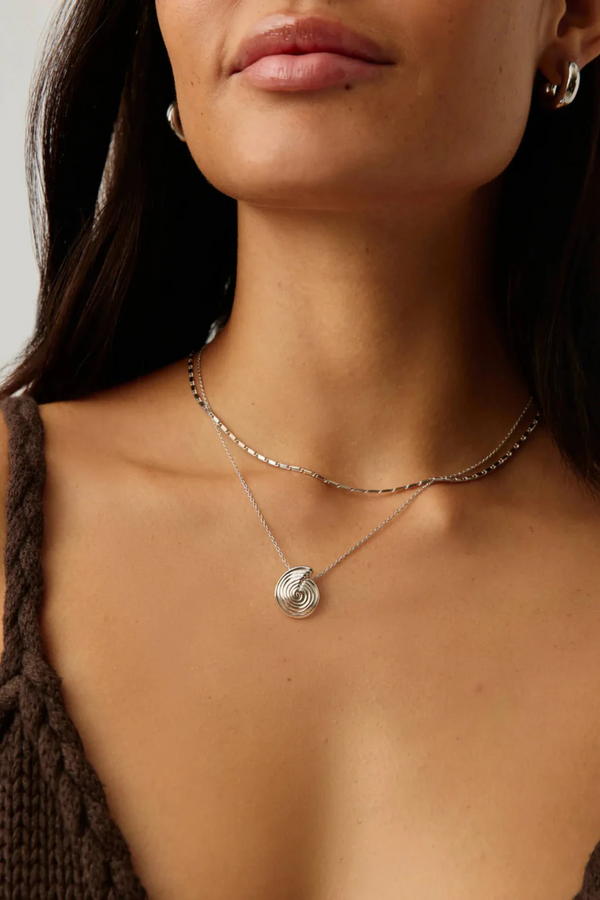 Spiral Mini Pendant Necklace