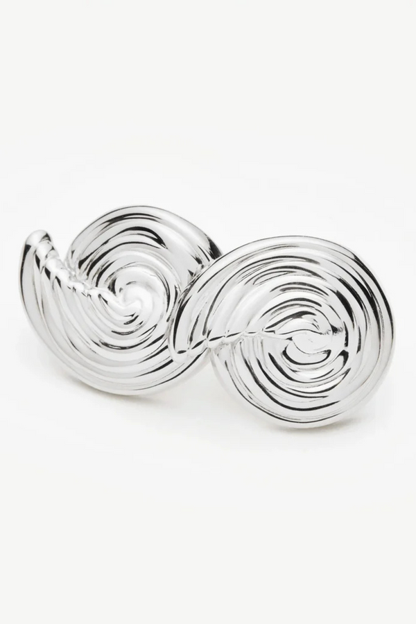 Spiral Small Stud Earrings - Silver