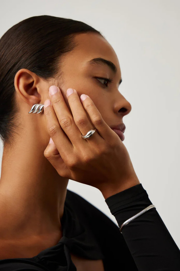 Savi Signature Stacking Ring - Silver