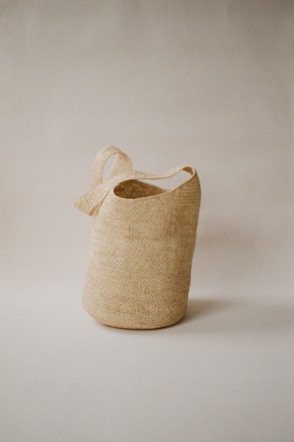 Raffia Bucket Bag - Natural