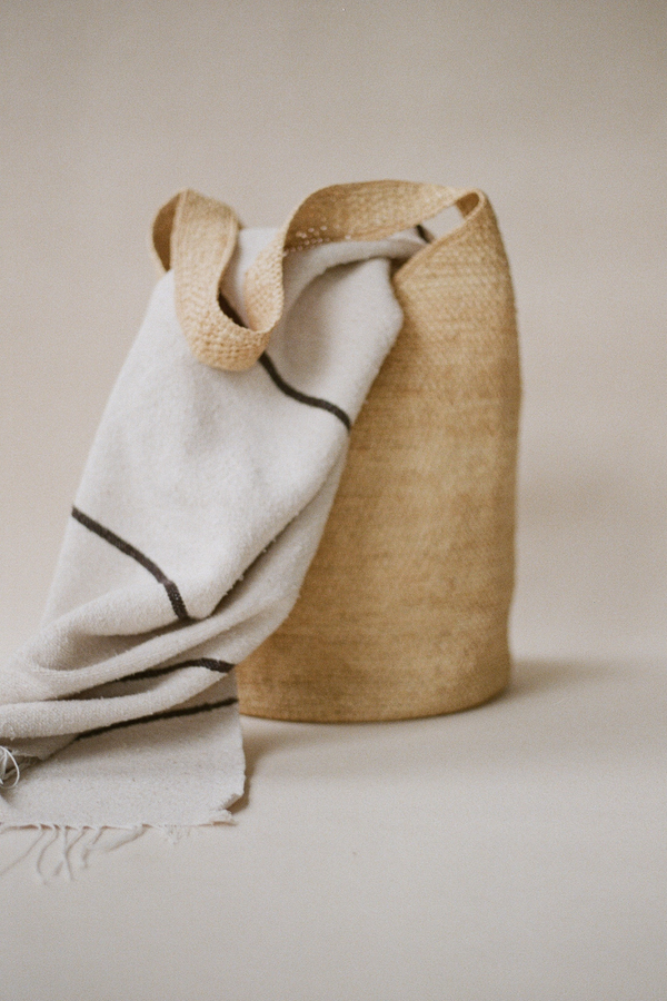Raffia Bucket Bag - Natural