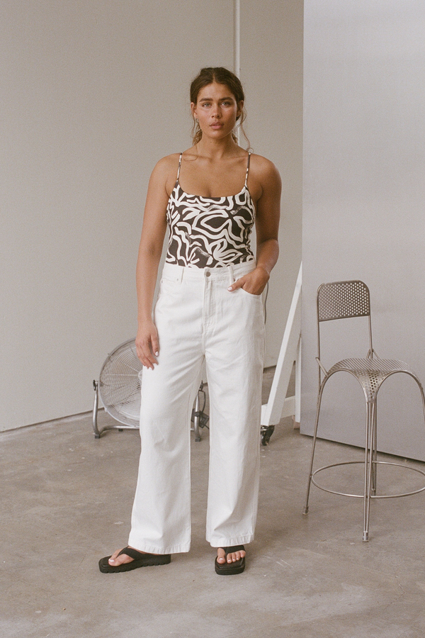 Paint Flower Reversible One Piece