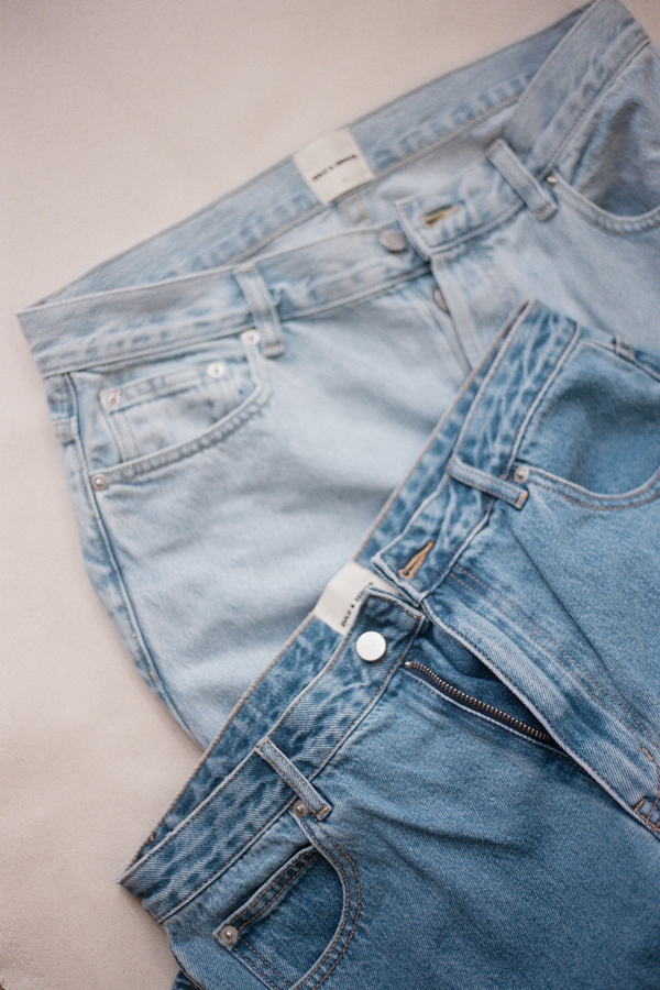 Recycled Cotton Mid Rise Jean - Mid Blue