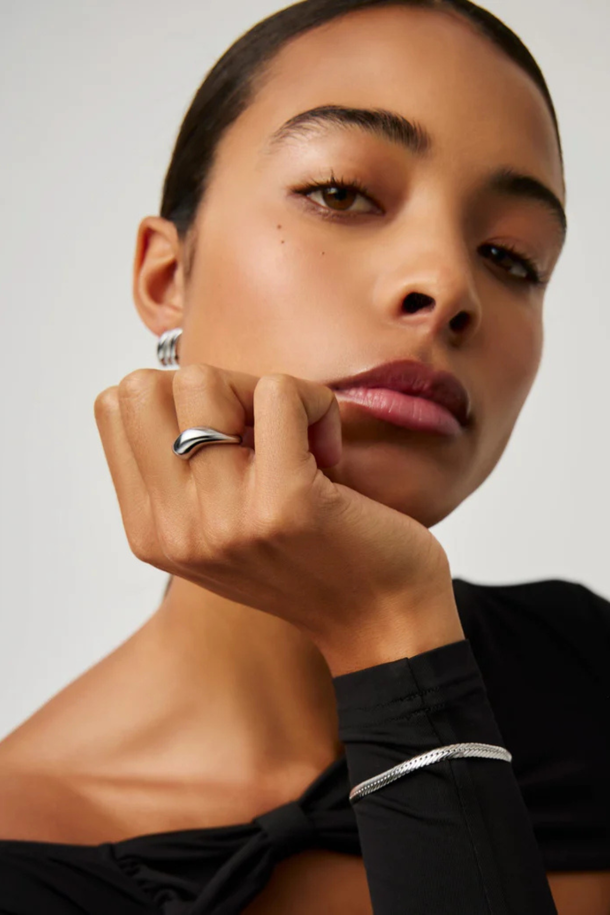 Savi Signature Stacking Ring - Silver