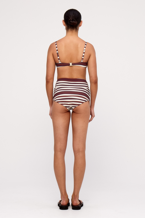 Bralette - Chocolate Stripe