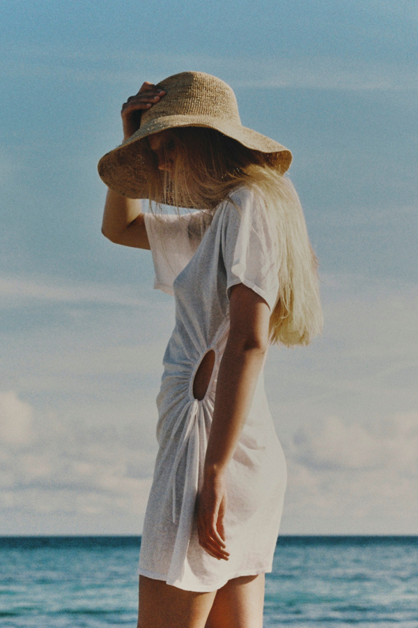 T-Shirt Knit Dress - White