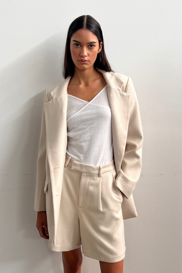 Husk Relaxed Tailored Twill Blazer