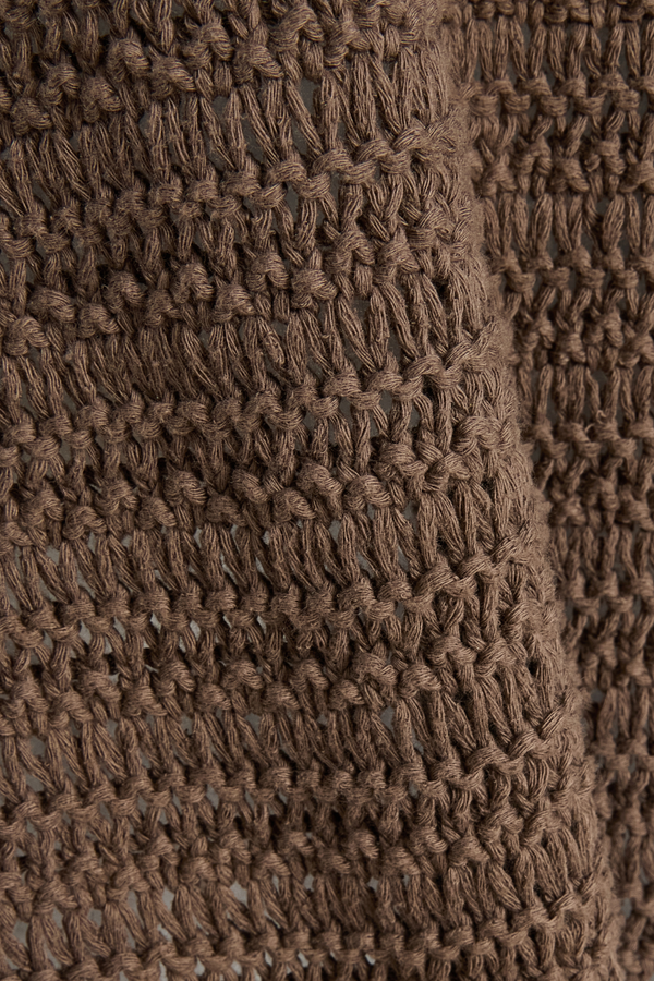 Carob Lattice Knit Jumper