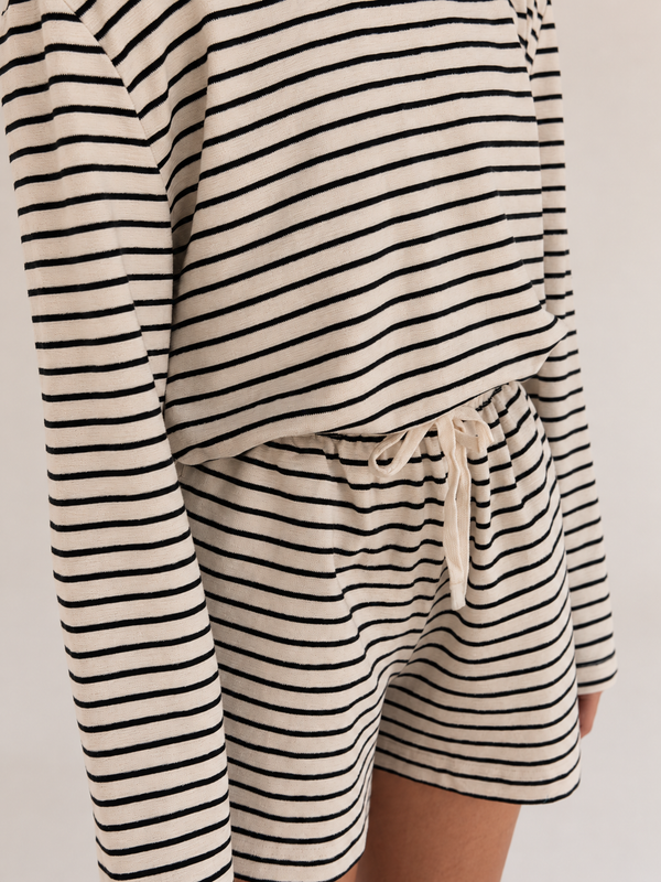 Jersey Sport Short - Black Stripe