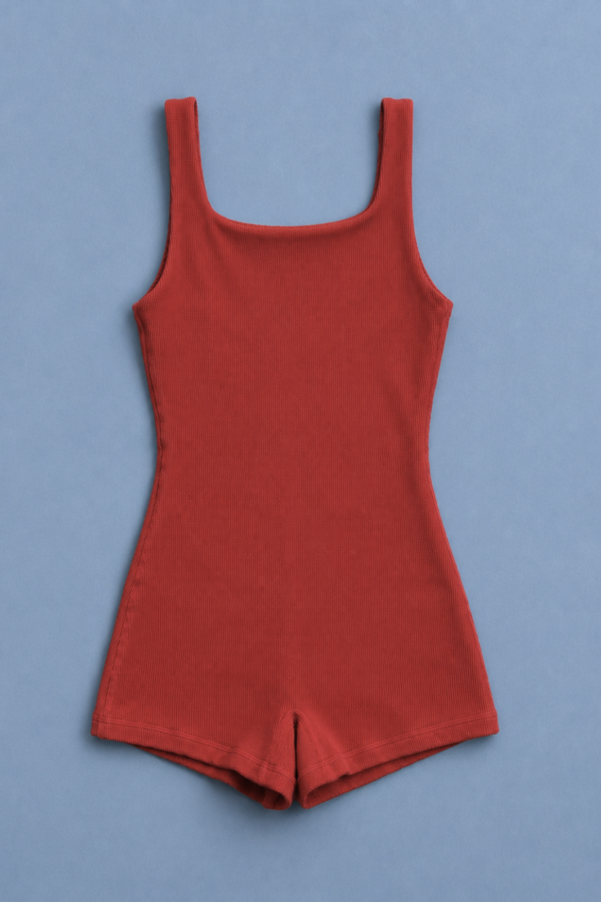2 Inch Bodysuit - Red Waffle