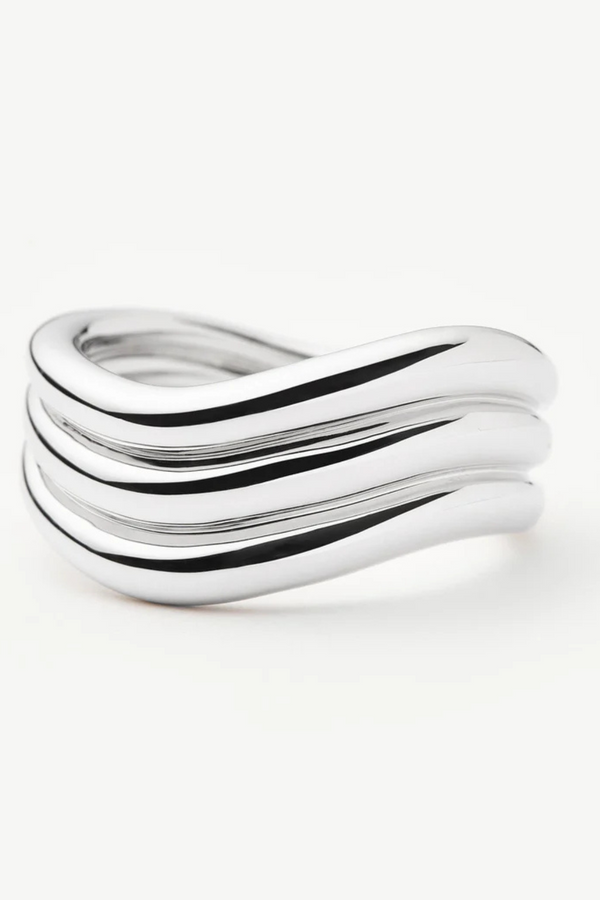 Savi Signature Triple Ring - Silver