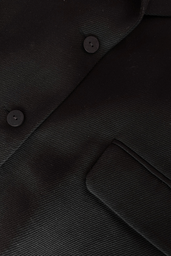 Relaxed Tailored Twill Blazer - Black