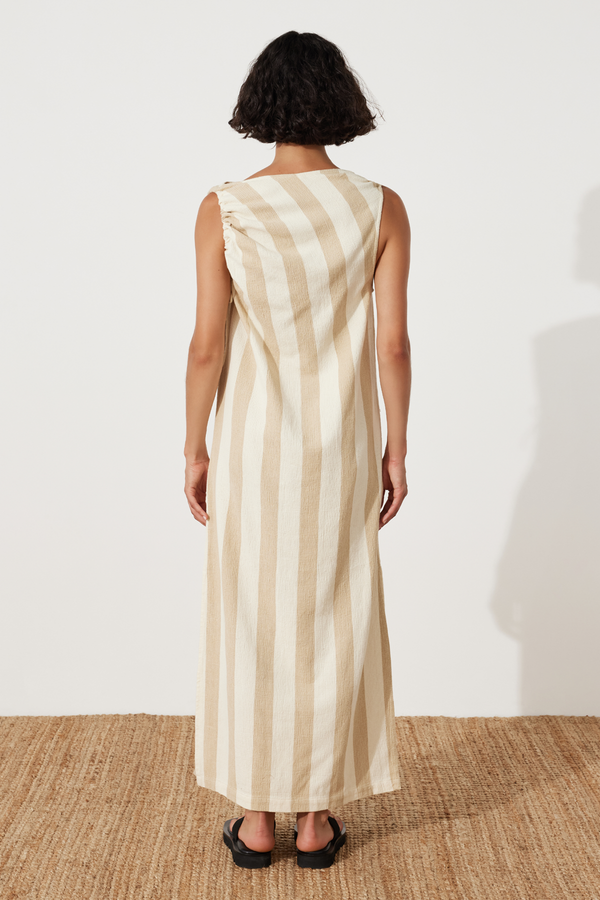Natural Stripe Organic Cotton Dress
