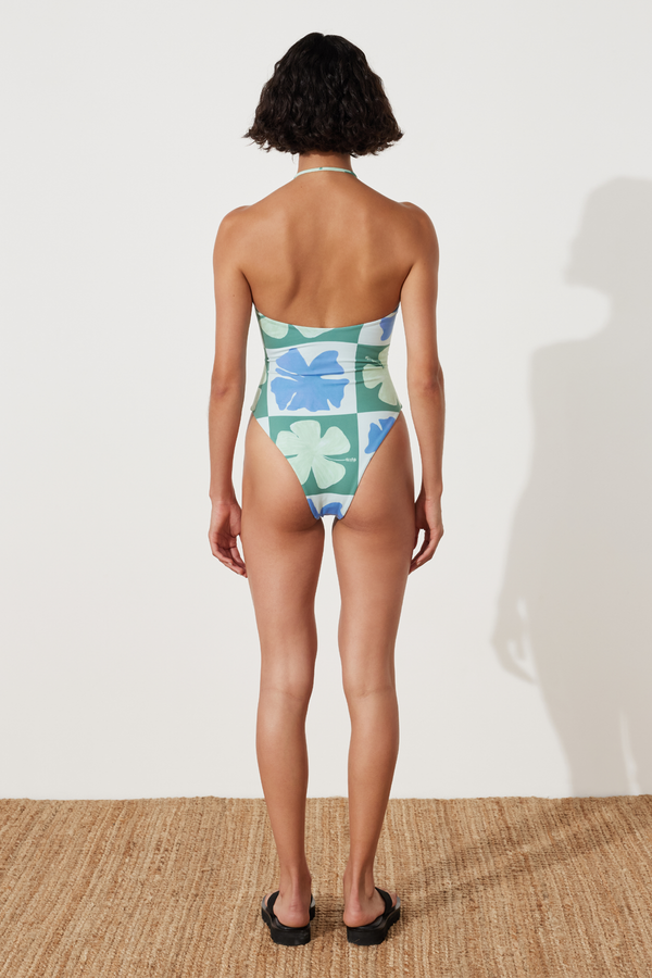 Hibiscus Halter One Piece